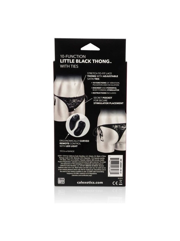 CALIFORNIA EXOTICS - TANGA CON 10 FUNCIONES DE VIBRACIÓN