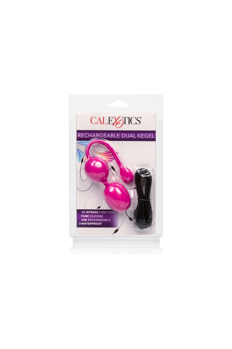 CALIFORNIA EXOTICS - BOLAS DUAL KEGEL RECARGABLES ROSA