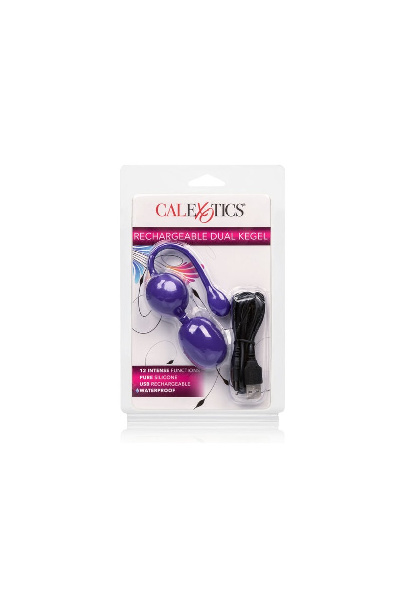 CALIFORNIA EXOTICS - BOLAS DUAL KEGEL RECARGABLES LILA