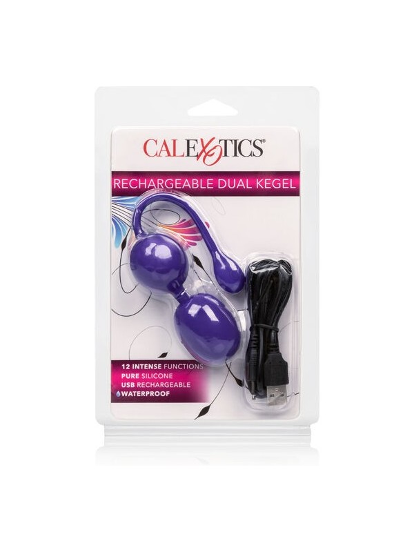 CALIFORNIA EXOTICS - BOLAS DUAL KEGEL RECARGABLES LILA