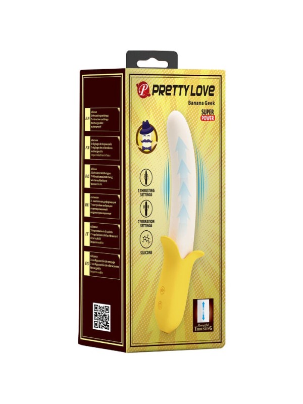 PRETTY LOVE - BANANA GEEK SUPERPOWER 7 VIBRACIONES UP&DOWN SILICONA