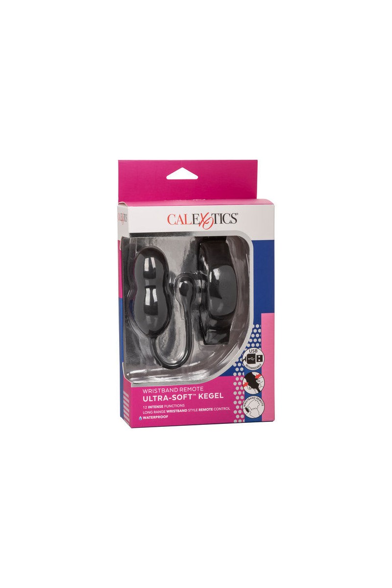 CALIFORNIA EXOTICS - BOLAS KEGEL DE SILICONA CON CONTROL REMOTO NEGRO