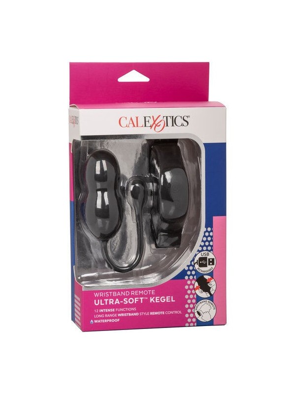 CALIFORNIA EXOTICS - BOLAS KEGEL DE SILICONA CON CONTROL REMOTO NEGRO