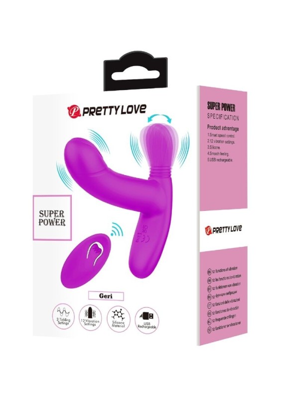 PRETTY LOVE - GERI MASAJEADOR CLITORIS CONTROL REMOTO ROSA