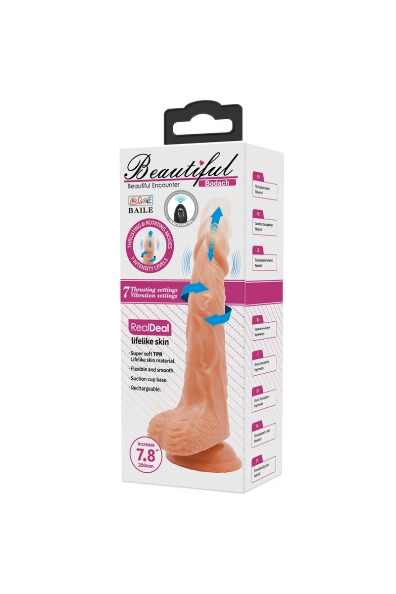 BAILE - VIBRADOR REALISTA CON VENTOSA CONTROL REMOTO