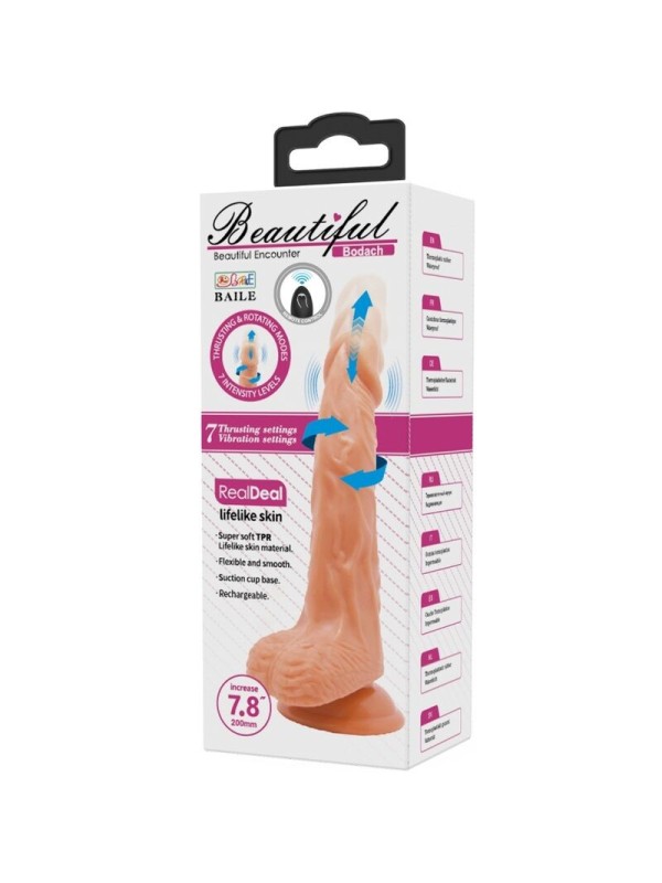 BAILE - VIBRADOR REALISTA CON VENTOSA CONTROL REMOTO