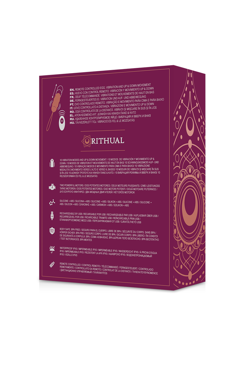RITHUAL - REVA HUEVO CONTROL REMOTO SISTEMA UP&DOWN + VIBRACIÓN