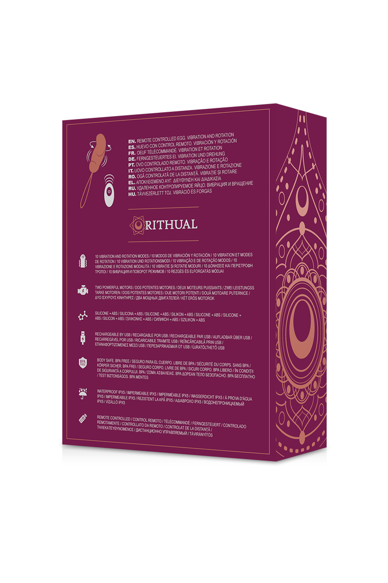 RITHUAL - ESHA HUEVO CONTROL REMOTO SISTEMA ROTACIÓN + VIBRACIÓN