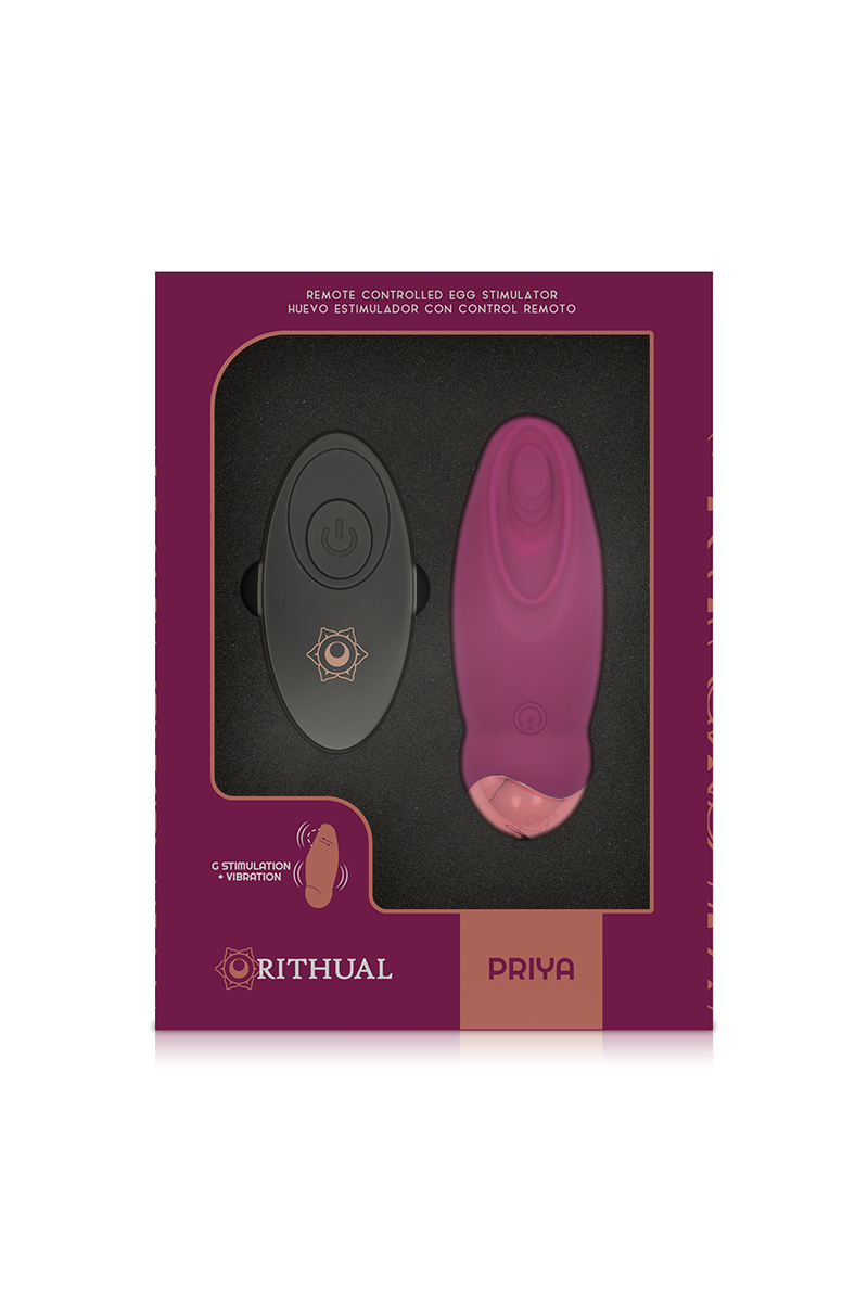 RITHUAL - PRIYA HUEVO CONTROL REMOTO G-SPOT + VIBRACIÓN