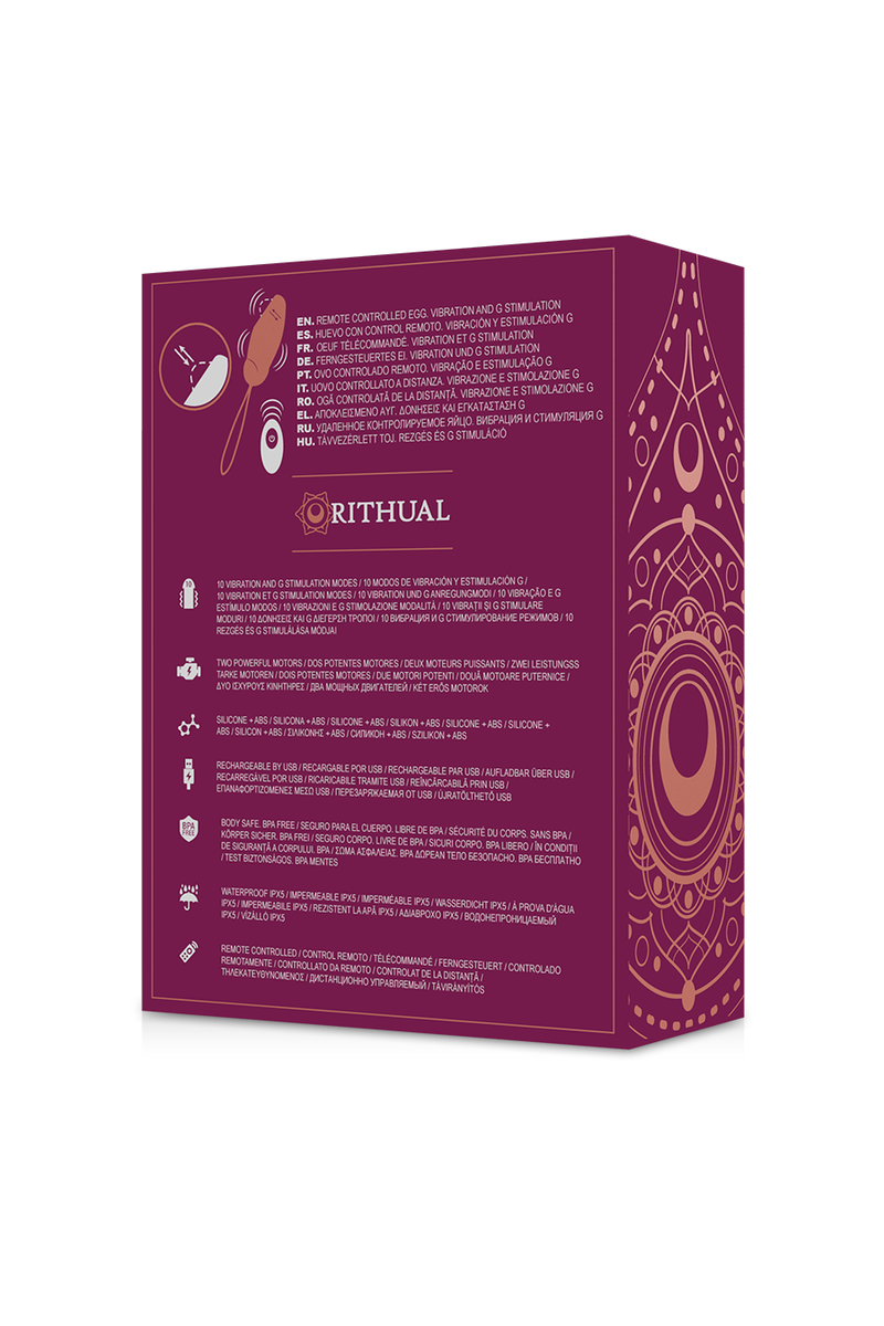 RITHUAL - PRIYA HUEVO CONTROL REMOTO G-SPOT + VIBRACIÓN