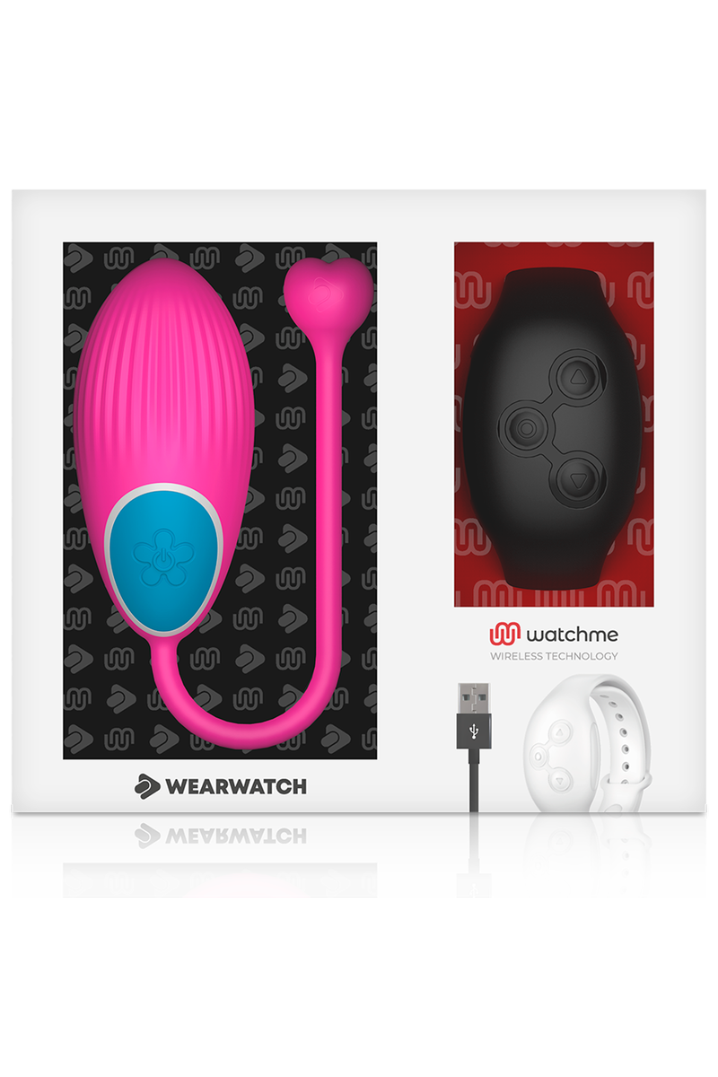 WEARWATCH - HUEVO CONTROL REMOTO TECHNOLOGY WATCHME FUCSIA / AZABACHE