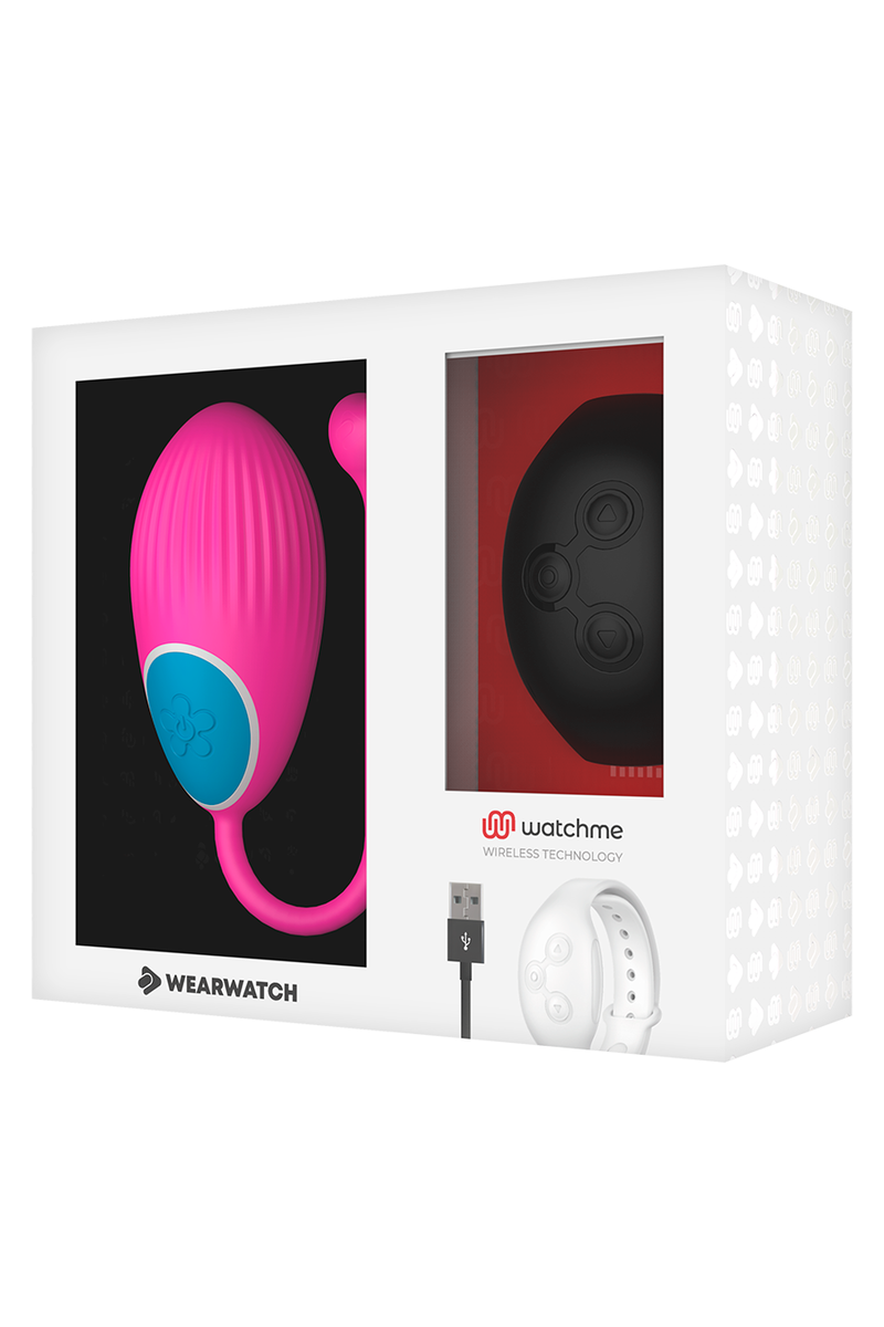 WEARWATCH - HUEVO CONTROL REMOTO TECHNOLOGY WATCHME FUCSIA / AZABACHE