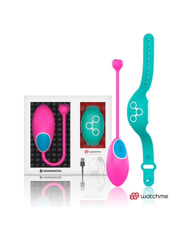 WEARWATCH - HUEVO CONTROL REMOTO TECÇH WATCHME FUCSIA / AGUA MARINA