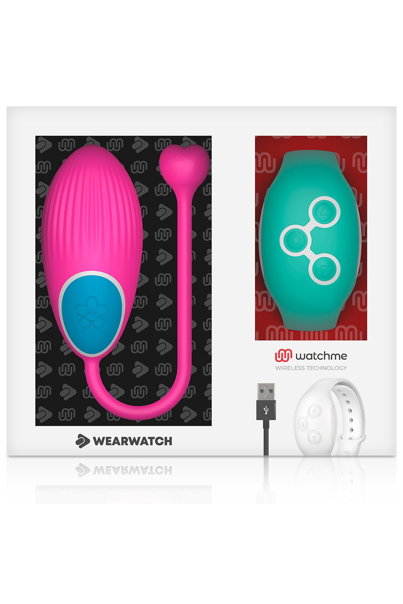 WEARWATCH - HUEVO CONTROL REMOTO TECÇH WATCHME FUCSIA / AGUA MARINA