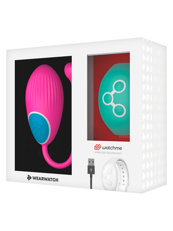 WEARWATCH - HUEVO CONTROL REMOTO TECÇH WATCHME FUCSIA / AGUA MARINA