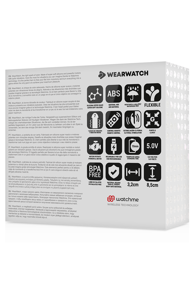 WEARWATCH - VIBRADOR DUAL TECHNOLOGY WATCHME AÑIL / ROSA