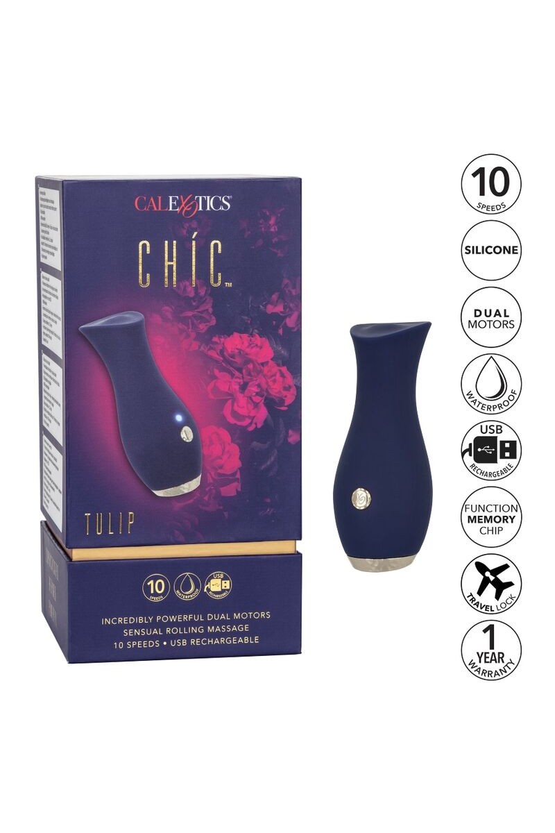 CALIFORNIA EXOTICS - CHIC TULIP MASAJEADOR AZUL