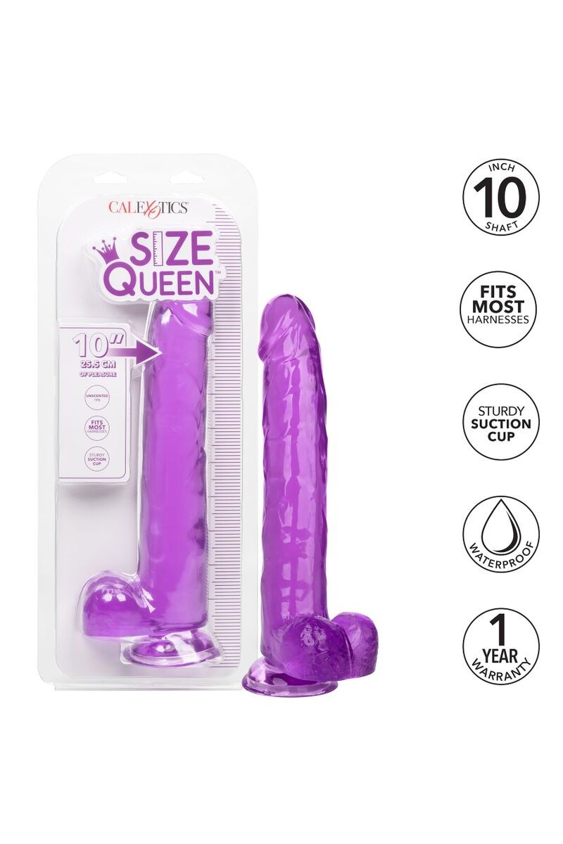 CALIFORNIA EXOTICS - SIZE QUEEN DILDO LILA 25.5 CM