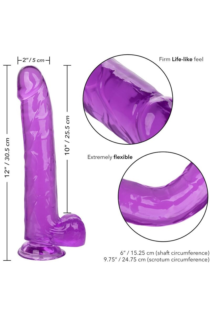 CALIFORNIA EXOTICS - SIZE QUEEN DILDO LILA 25.5 CM
