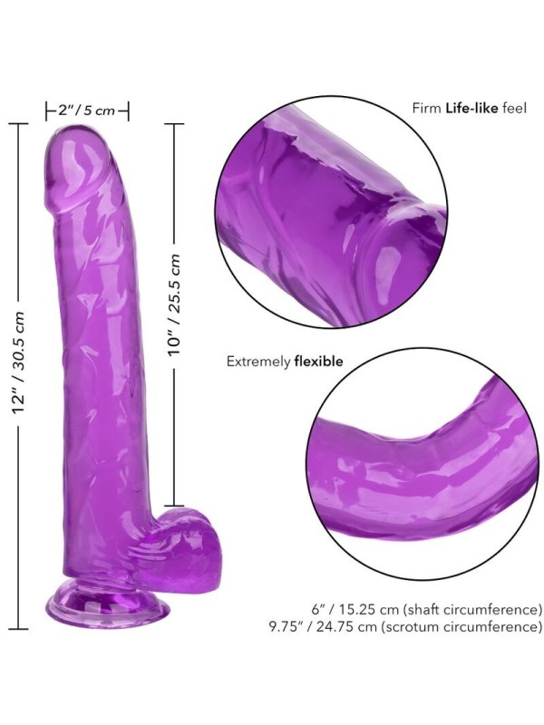 CALIFORNIA EXOTICS - SIZE QUEEN DILDO LILA 25.5 CM