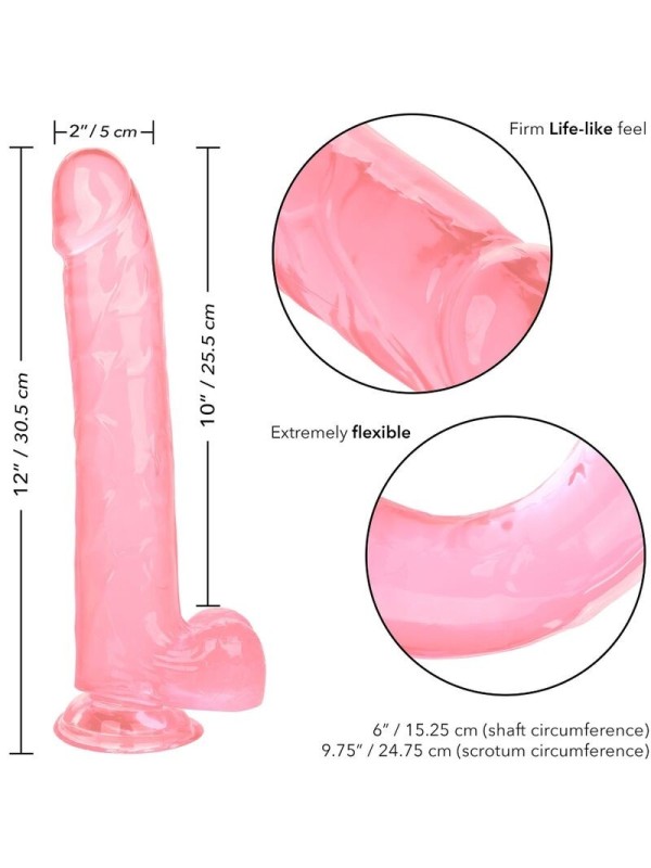 CALIFORNIA EXOTICS - SIZE QUEEN DILDO ROSA 25.5 CM