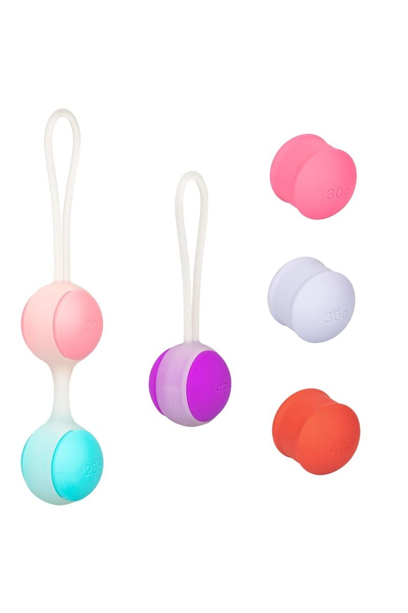 CALIFORNIA EXOTICS - SHE-OLOGY SET BOLAS KEGEL INTERCAMBIABLES