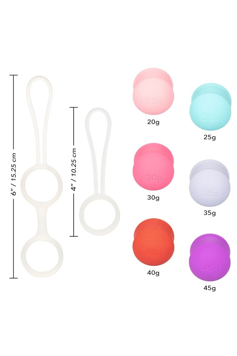 CALIFORNIA EXOTICS - SHE-OLOGY SET BOLAS KEGEL INTERCAMBIABLES