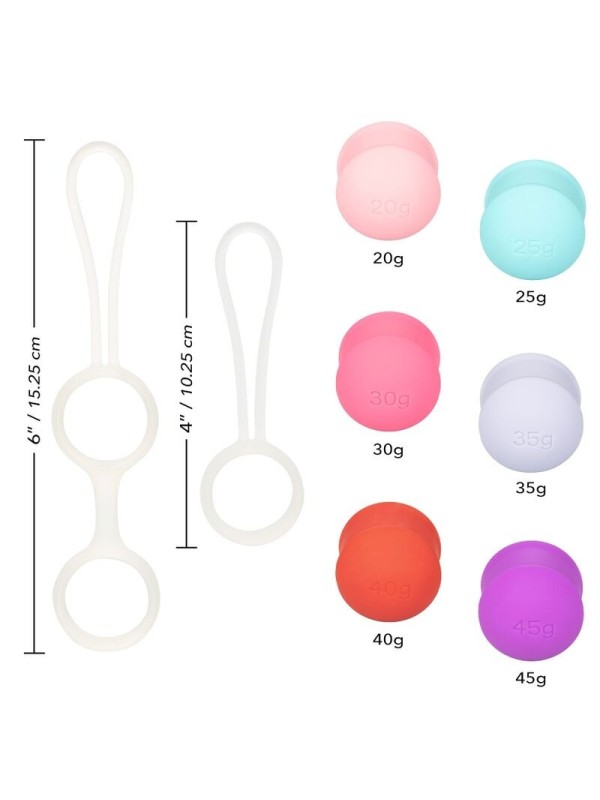 CALIFORNIA EXOTICS - SHE-OLOGY SET BOLAS KEGEL INTERCAMBIABLES