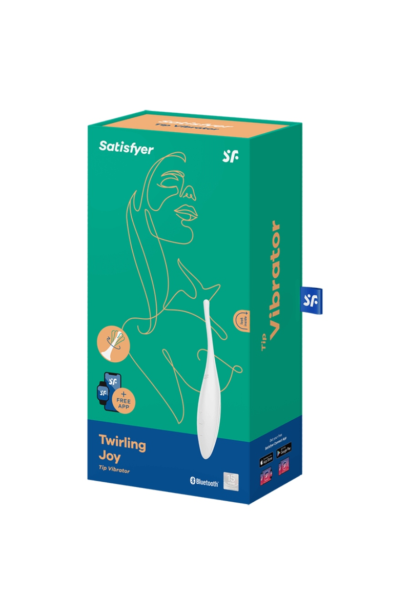 SATISFYER - TWIRLING JOY ESTIMULADOR CLITORIS BLANCO