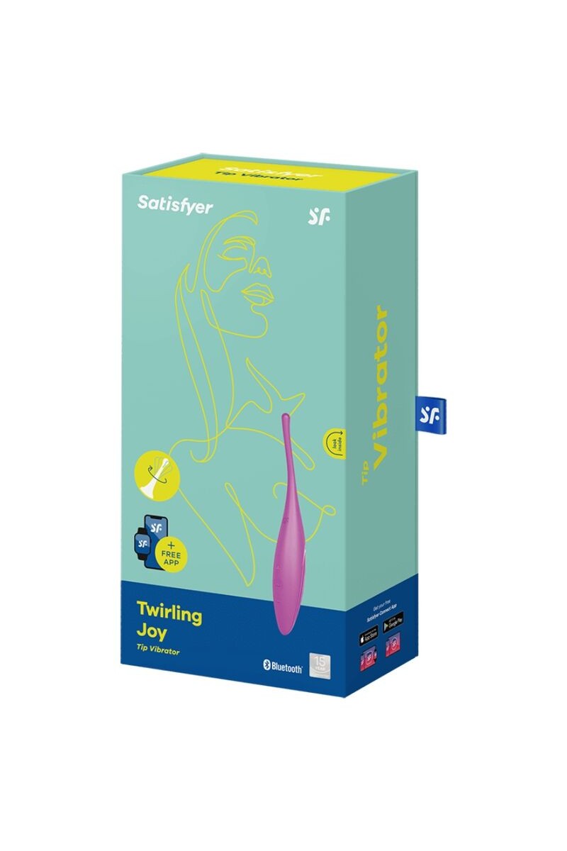 SATISFYER - TWIRLING JOY ESTIMULADOR CLITORIS FUCSIA