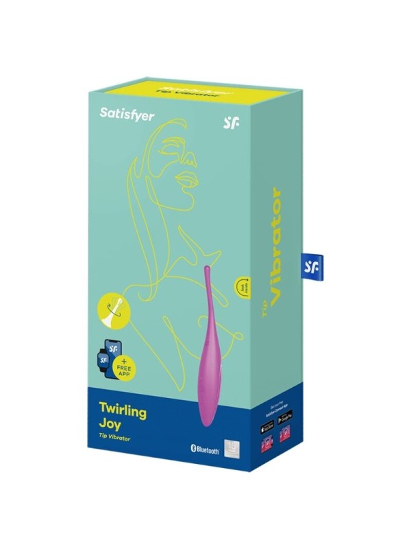 SATISFYER - TWIRLING JOY ESTIMULADOR CLITORIS FUCSIA