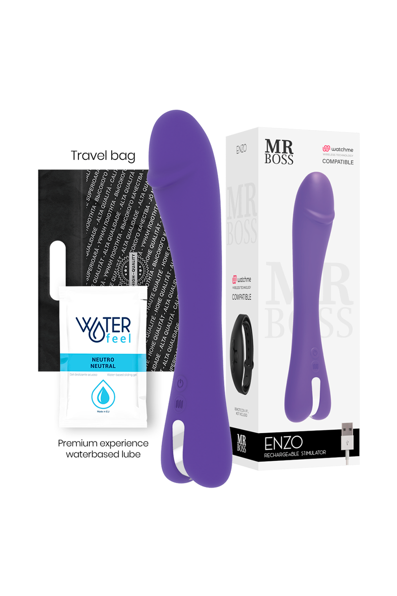 MR BOSS - ENZO VIBRADOR COMPATIBLE CON WATCHME WIRELESS TECHNOLOGY