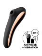 SATISFYER - DUAL KISS ESTIMULADOR CLITORIS NEGRO