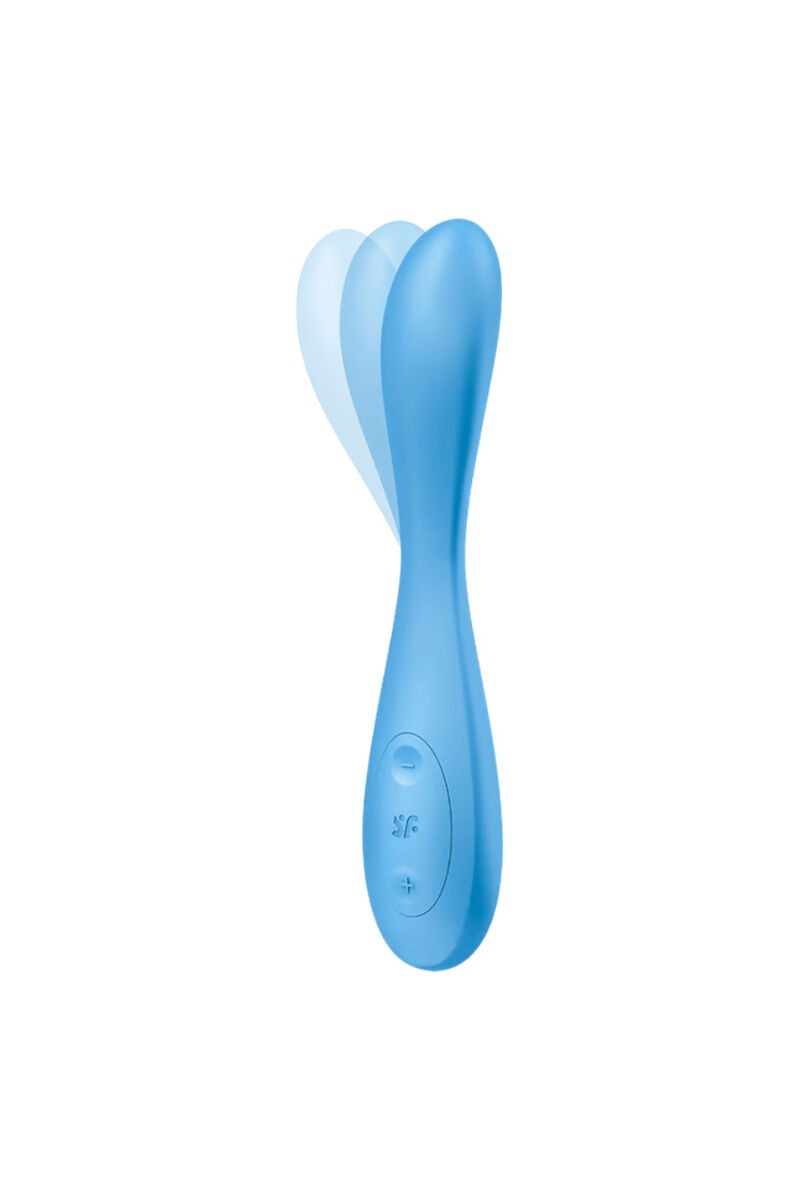 SATISFYER - G-SPOT FLEX 4+ MULTI VIBRADOR APP AZUL