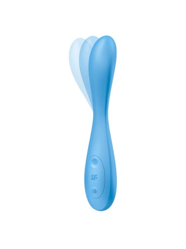SATISFYER - G-SPOT FLEX 4+ MULTI VIBRADOR APP AZUL