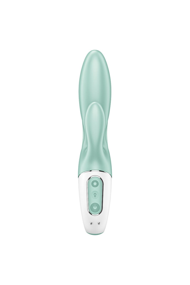 SATISFYER - AIR PUMP BUNNY 5+ VIBRADOR RABBIT INFLABLE APP VERDE