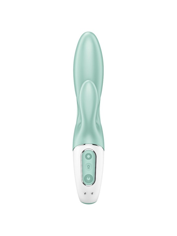 SATISFYER - AIR PUMP BUNNY 5+ VIBRADOR RABBIT INFLABLE APP VERDE