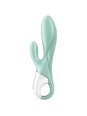 SATISFYER - AIR PUMP BUNNY 5+ VIBRADOR RABBIT INFLABLE APP VERDE