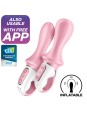 SATISFYER - AIR PUMP BOOTY 5+ VIBRADOR ANAL INFLABLE ROSA
