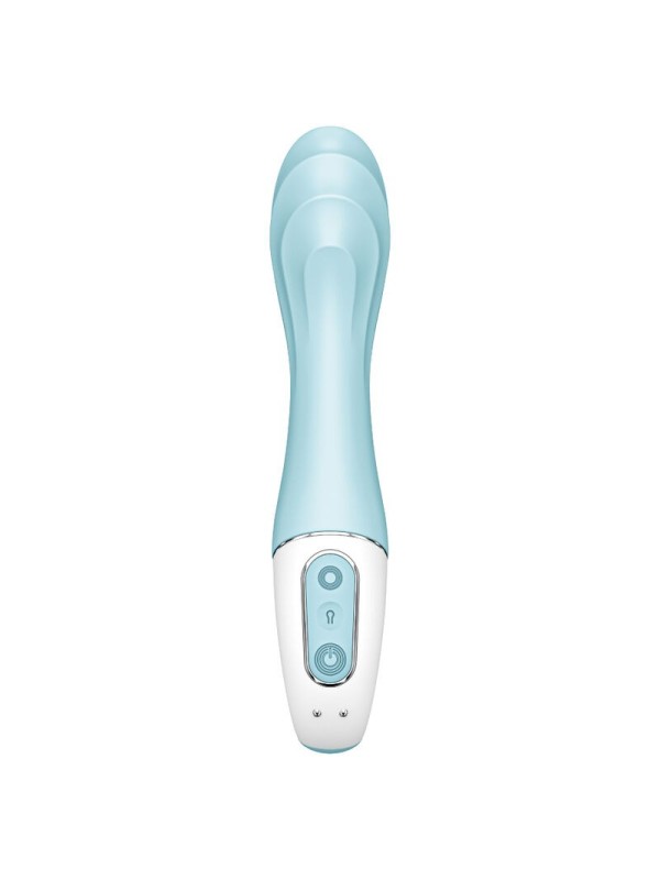 SATISFYER - AIR PUMP VIBRATOR 5+ VIBRADOR PUNTO G INFLABLE APP AZUL