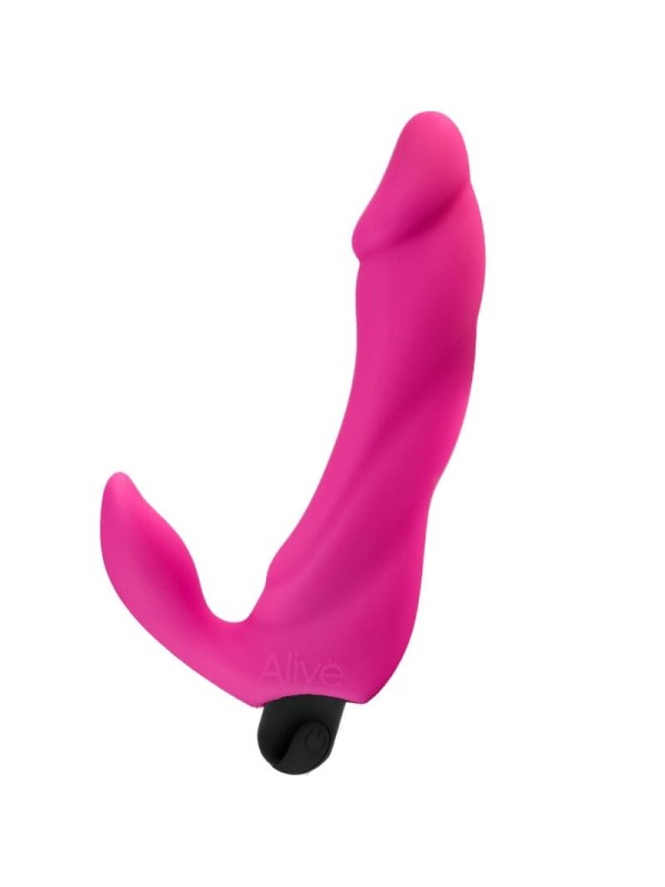 ALIVE - BIFUN PRO DILDO VIBRADOR ROSA 14.9 CM
