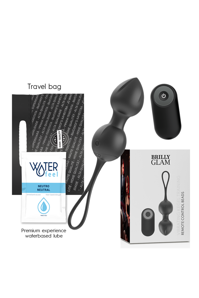 BRILLY GLAM - VIBRATING KEGEL BEADS CONTROL REMOTO