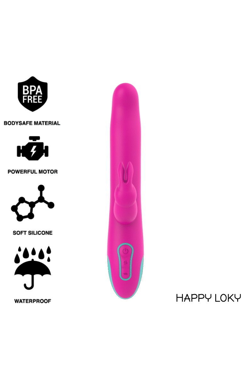 HAPPY LOKY - PLUTO RABBIT VIBRATOR & ROTATOR WATCHME WIRELESS TECH