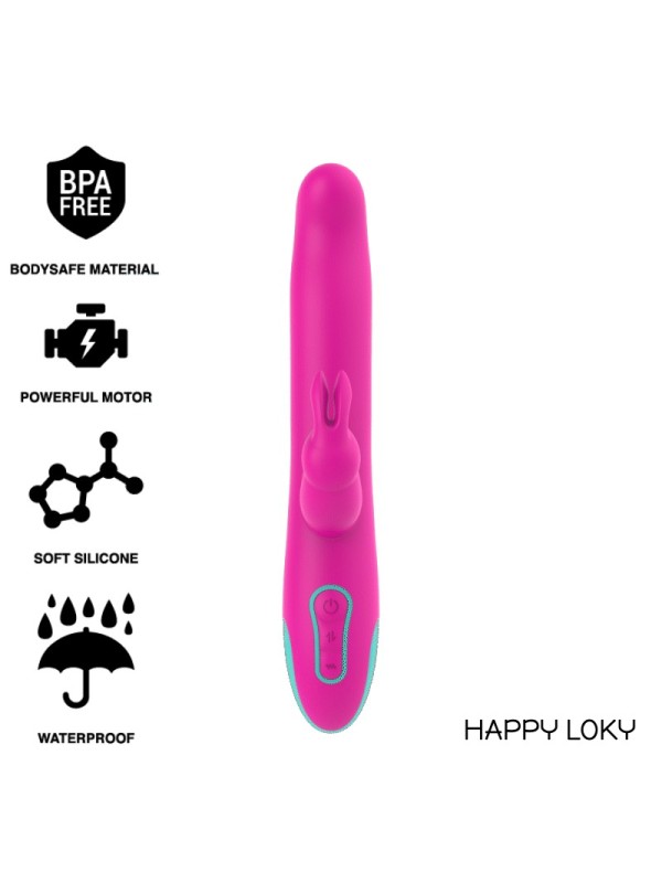 HAPPY LOKY - PLUTO RABBIT VIBRATOR & ROTATOR WATCHME WIRELESS TECH