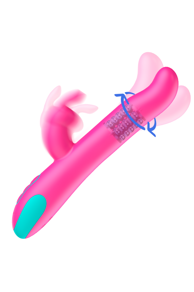 HAPPY LOKY - PLUTO RABBIT VIBRATOR & ROTATOR WATCHME WIRELESS TECH