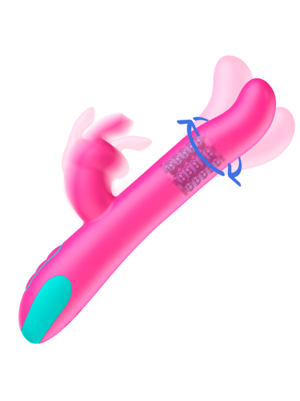 HAPPY LOKY - PLUTO RABBIT VIBRATOR & ROTATOR WATCHME WIRELESS TECH