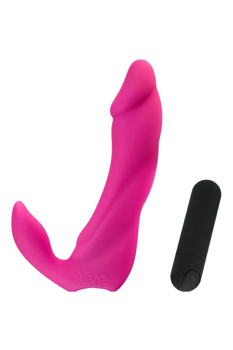 ALIVE - BIFUN PRO DILDO VIBRADOR ROSA 14.9 CM