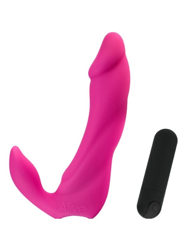 ALIVE - BIFUN PRO DILDO VIBRADOR ROSA 14.9 CM