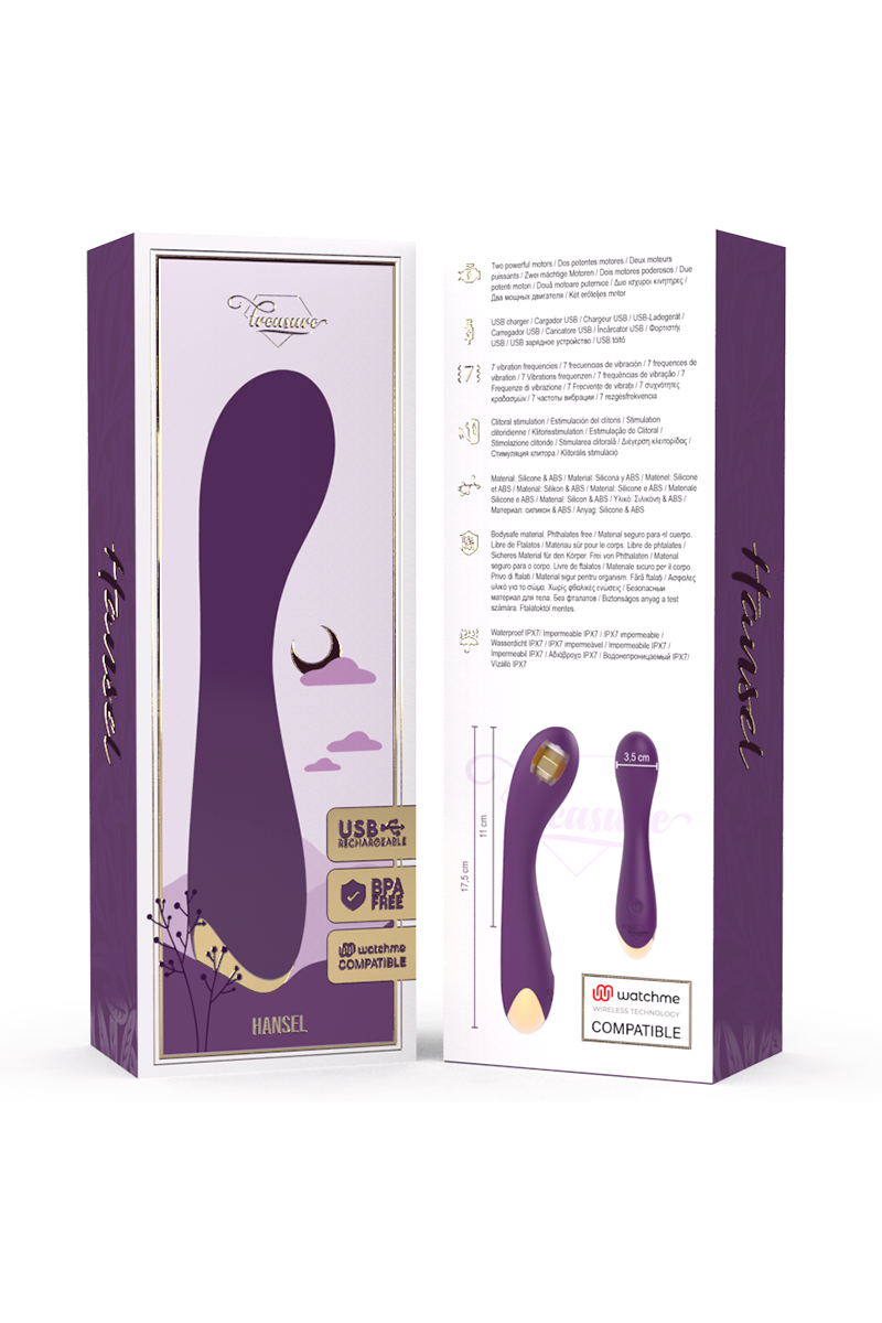 TREASURE - HANSEL G-SPOT VIBRATOR COMPATIBLE  WATCHME WIRELESS