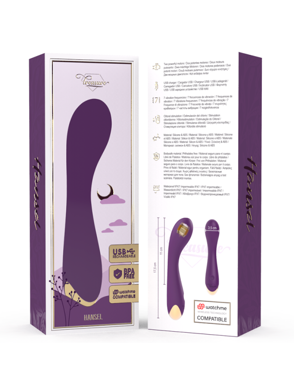 TREASURE - HANSEL G-SPOT VIBRATOR COMPATIBLE  WATCHME WIRELESS